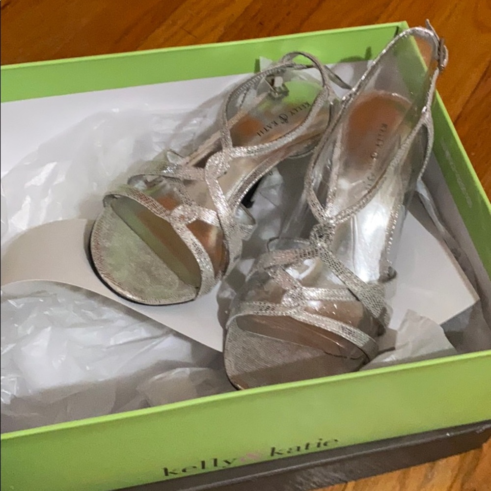 Silver Kelly & Katie heels